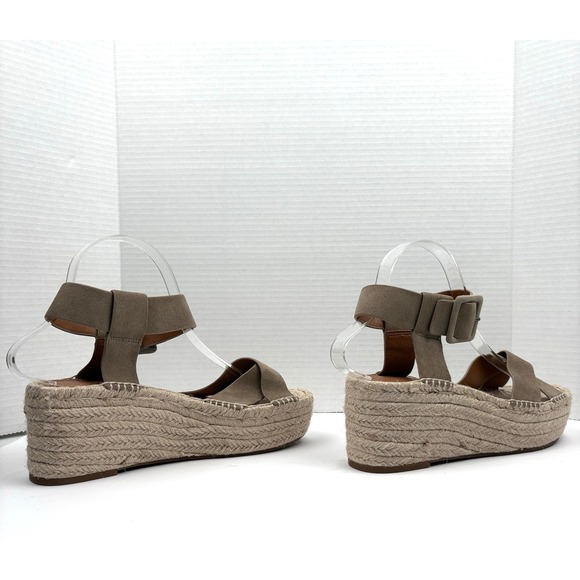 Lucky Brand Audrinah Women Size 9.5 Beige Espadrille Wedge Boho Festival Indie - Picture 7 of 9